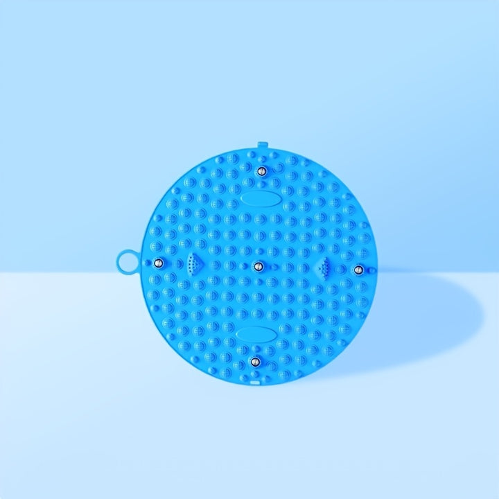 1 Blue 14.5-Inch TPE Foot Massage Mat for Home Exercise & Rehabilitation - Non-Electric, Non-Slip, Durable Fitness Pad with Textured Surface for Blood Circulation Enhancement - Ideal All-Season Gift for Mother's Day, Thanksgi