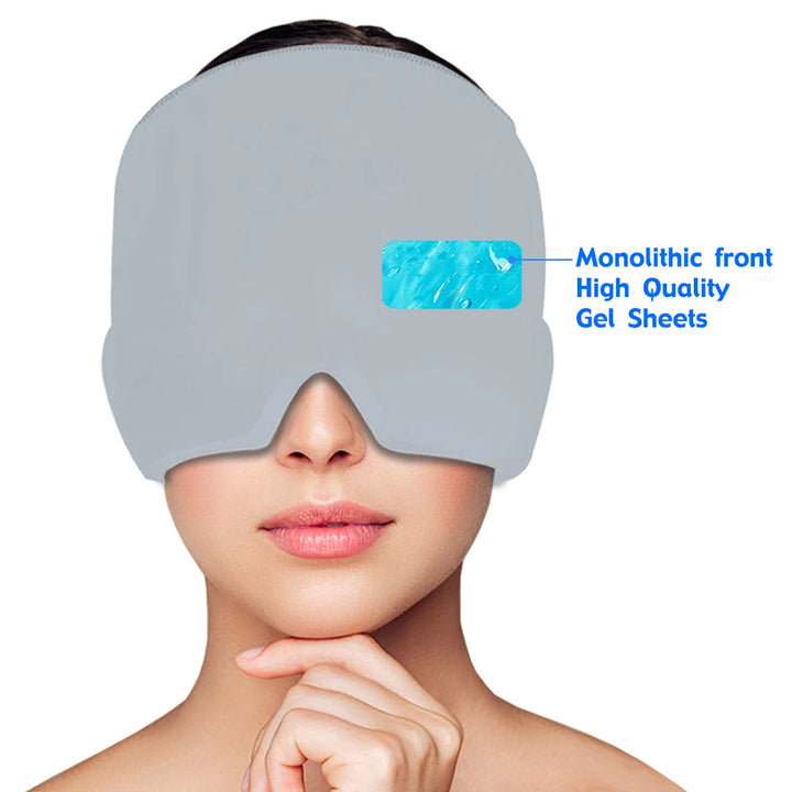 Máscara para alívio de Stress,enxaqueca,dores de cabeça.Quente/Frio,gel Terapia