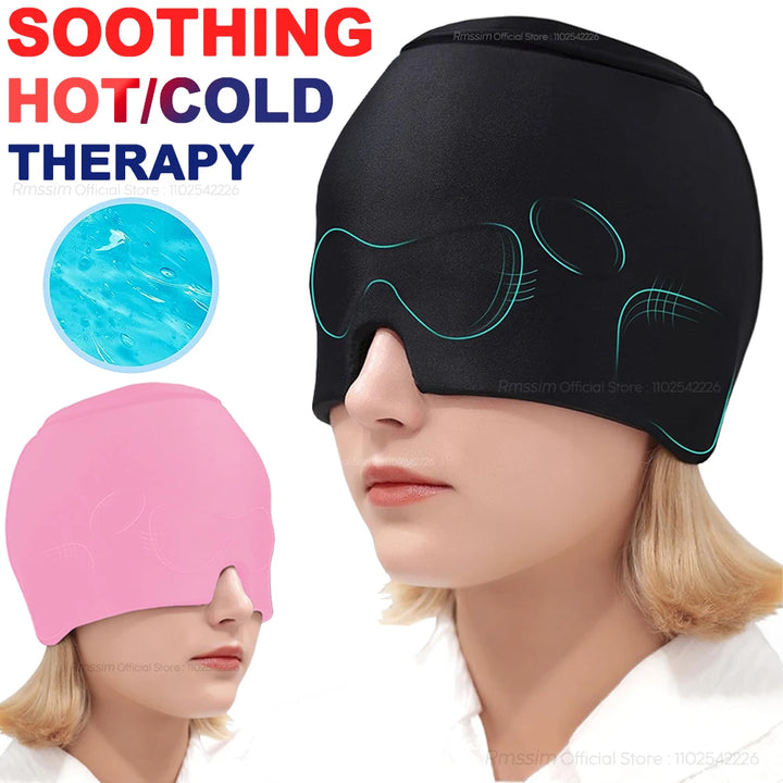 Máscara para alívio de Stress,enxaqueca,dores de cabeça.Quente/Frio,gel Terapia