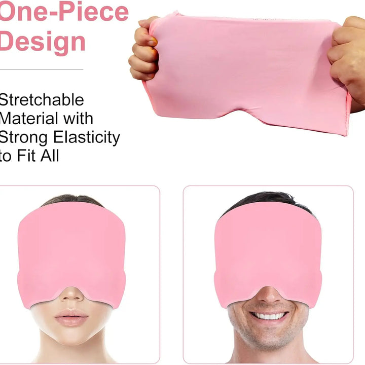 Máscara para alívio de Stress,enxaqueca,dores de cabeça.Quente/Frio,gel Terapia