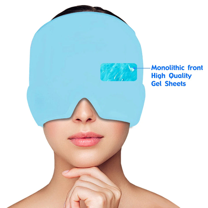 Máscara para alívio de Stress,enxaqueca,dores de cabeça.Quente/Frio,gel Terapia
