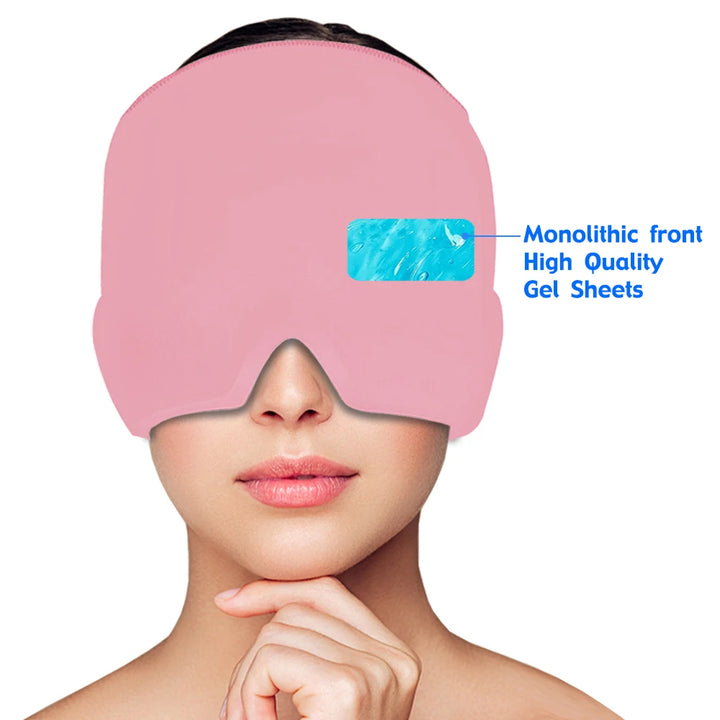 Máscara para alívio de Stress,enxaqueca,dores de cabeça.Quente/Frio,gel Terapia