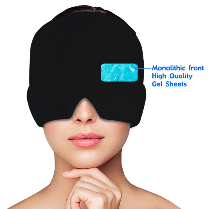 Máscara para alívio de Stress,enxaqueca,dores de cabeça.Quente/Frio,gel Terapia