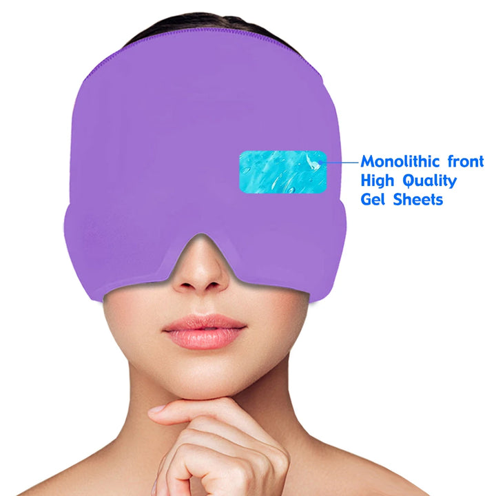 Máscara para alívio de Stress,enxaqueca,dores de cabeça.Quente/Frio,gel Terapia